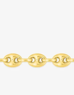Chaîne maille grain de café creuse or jaune 750 ‰ 5 mm SO OR