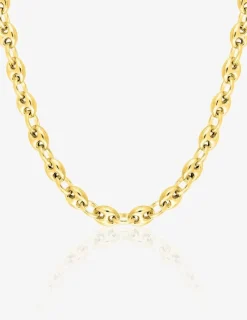 Chaîne maille grain de café creuse or jaune 750 ‰ 5 mm SO OR