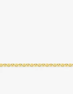 Chaîne maille grain de café creuse or jaune 750 ‰ 4 mm SO OR