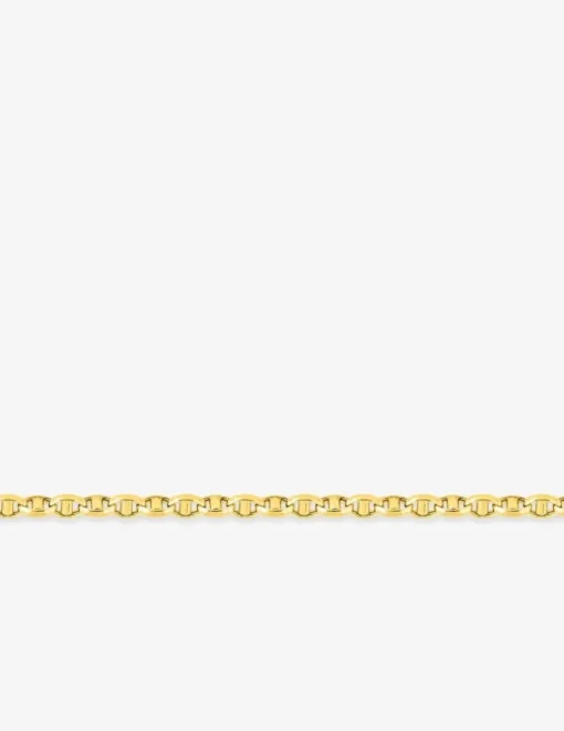 Chaîne maille grain de café creuse or jaune 750 ‰ 4 mm SO OR