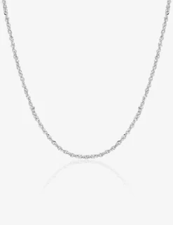 Chaîne Singapour en or blanc 375 ‰ SO OR