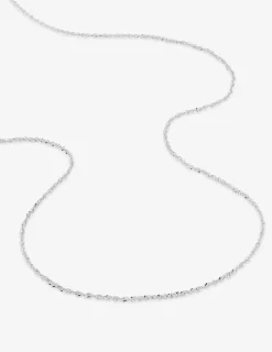 Chaîne Singapour en or blanc 375 ‰ SO OR