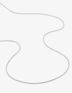 Chaîne spiga or blanc 750 ‰ 1 mm SO OR