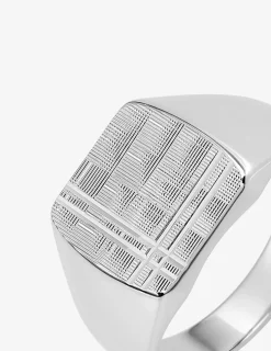 Chevalière argent 925 ‰, plateau rectangle 12x9 mm SO OR