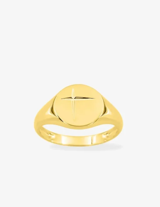 Chevalière en or jaune 750 ‰, personnalisable SO OR