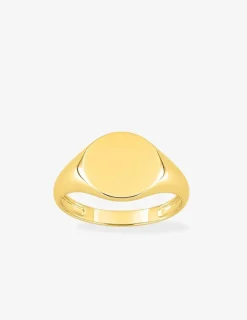Chevalière en or jaune 375 ‰, personnalisable SO OR
