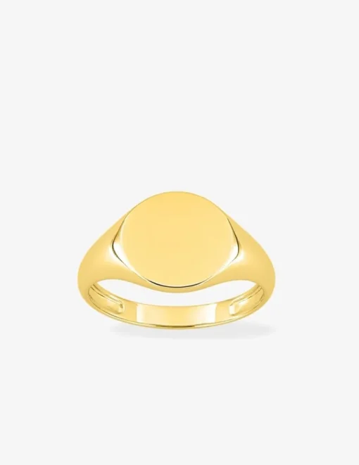 Chevalière en or jaune 375 ‰, personnalisable SO OR