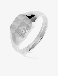 Chevalière fantaisie argent 925‰ rhodié SO OR