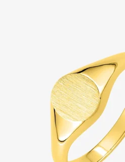 Chevalière or jaune 375 ‰, massive, plateau ovale 6x8 mm SO OR