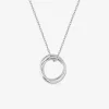 Collier 3 anneaux argent 925‰ rhodié SO OR