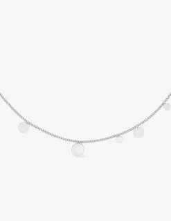 Collier acier avec pampiles rondes lisses variées SO OR