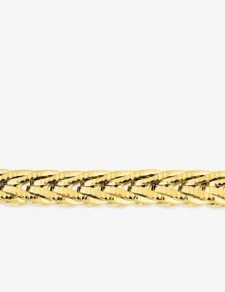 Collier acier doré chaine maille fantaisie unicolore SO OR