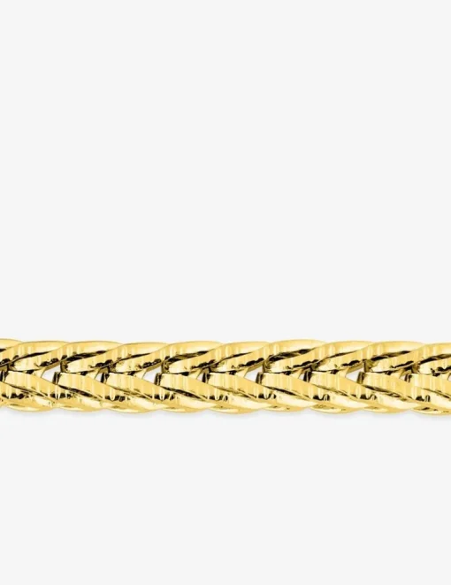 Collier acier doré chaine maille fantaisie unicolore SO OR