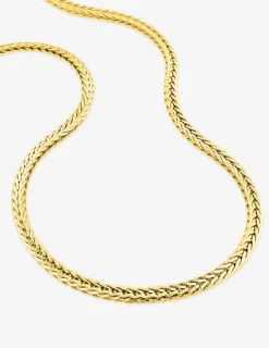 Collier acier doré chaine maille fantaisie unicolore SO OR