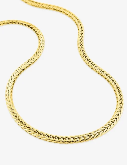 Collier acier doré chaine maille fantaisie unicolore SO OR