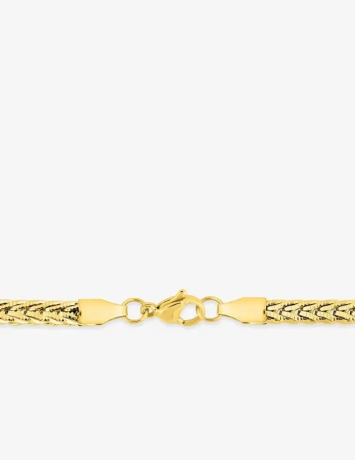 Collier acier doré chaine maille fantaisie unicolore SO OR