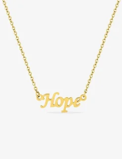 Collier acier doré "Hope" SO OR