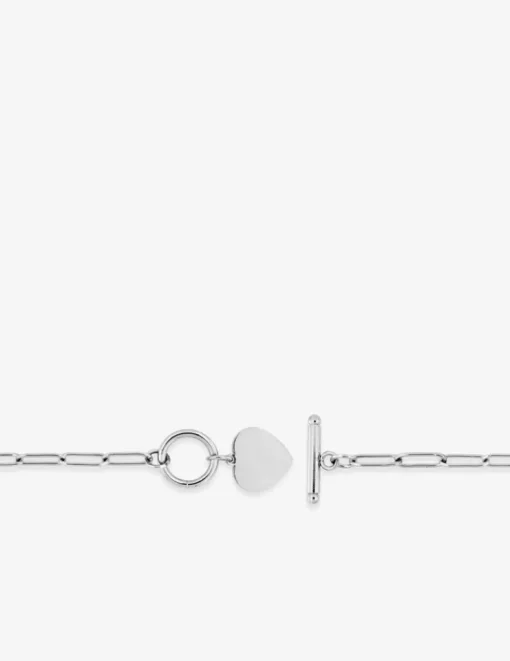 Collier acier fermoir en T SO OR