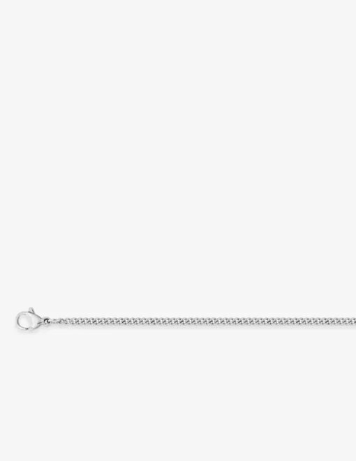 Collier acier gris, maille fantaisie SO OR