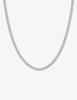 Collier acier gris, maille fantaisie SO OR