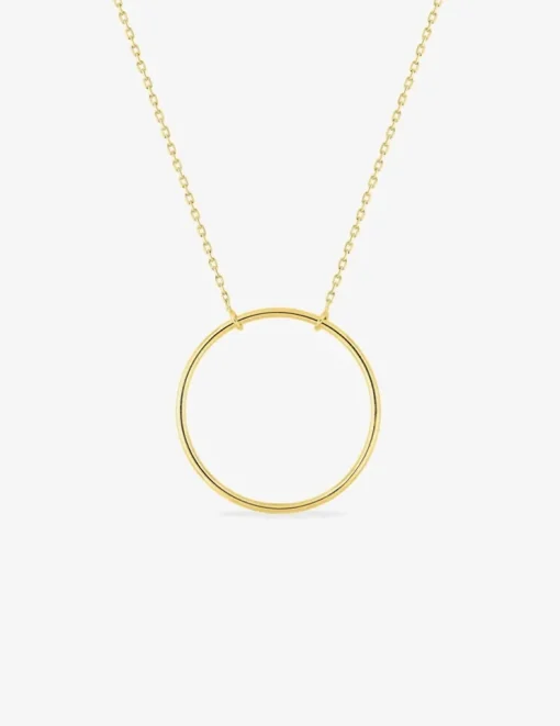 Collier anneau or jaune 750 ‰ SO OR