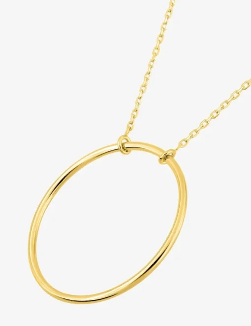 Collier anneau or jaune 750 ‰ SO OR