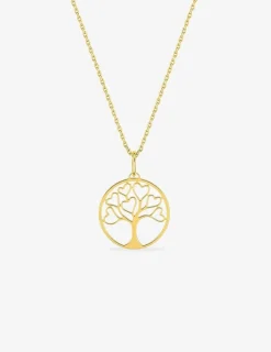 Collier arbre cœur or jaune 750 ‰ SO OR