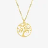 Collier arbre de vie plaqué or 16 mm SO OR