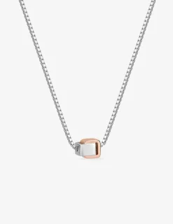 Collier argent 925 ‰, bicolore, tout métal SO OR