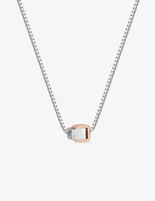 Collier argent 925 ‰, bicolore, tout métal SO OR