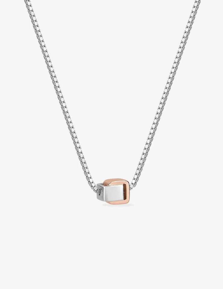 Collier argent 925 ‰, bicolore, tout métal SO OR