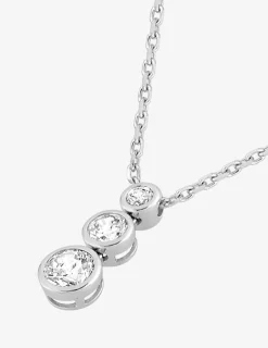 Collier argent 925 ‰ rhodié et oxydes de zirconium SO OR