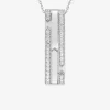 Collier argent 925 ‰ rhodié et oxydes de zirconium SO OR
