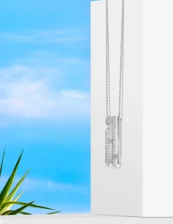 Collier argent 925 ‰ rhodié et oxydes de zirconium SO OR