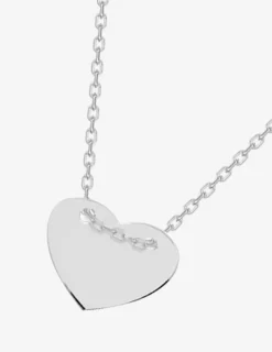 Collier argent 925‰ avec pendentif cœur à graver coulissant SO OR