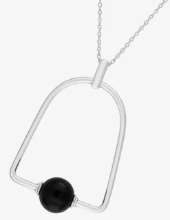 Collier argent 925‰ pierre ornementale onyx fantaisie SO OR