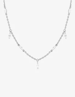 Collier Argent 925‰ rhodié & oxydes de zirconium SO OR