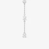 Collier argent 925‰ rhodié et trilogie oxydes de zirconium sertis griffes SO OR