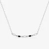 Collier argent 925‰ rhodié et losanges bicolores SO OR