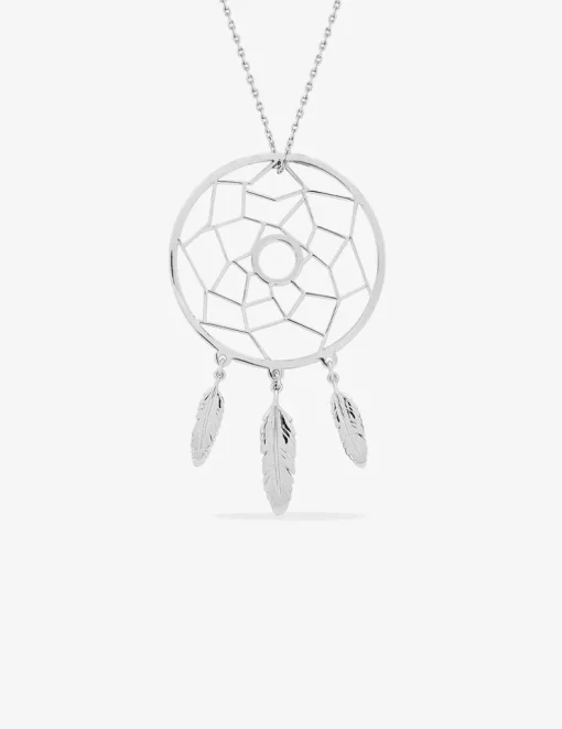Collier attrape-rêve en argent 925‰ rhodié SO OR