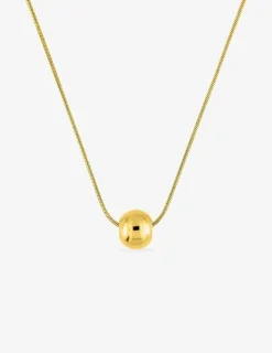 Collier avec des perles en acier doré SO OR