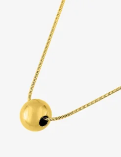 Collier avec des perles en acier doré SO OR