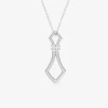 Collier avec pendentif en argent 925 ‰ rhodié, oxydes de zirconium SO OR