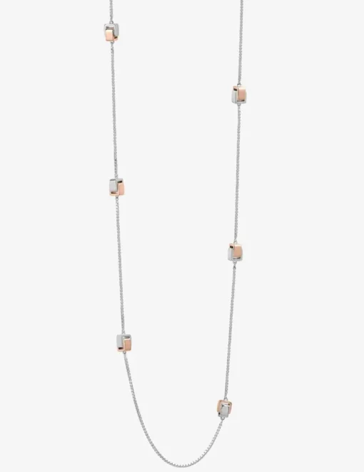 Collier bicolore argent 925 ‰, tout métal SO OR