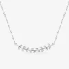 Collier branche argent 925‰ rhodié et oxydes de zirconium SO OR