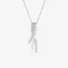 Collier brins argent 925‰ rhodié et oxydes de zirconium SO OR