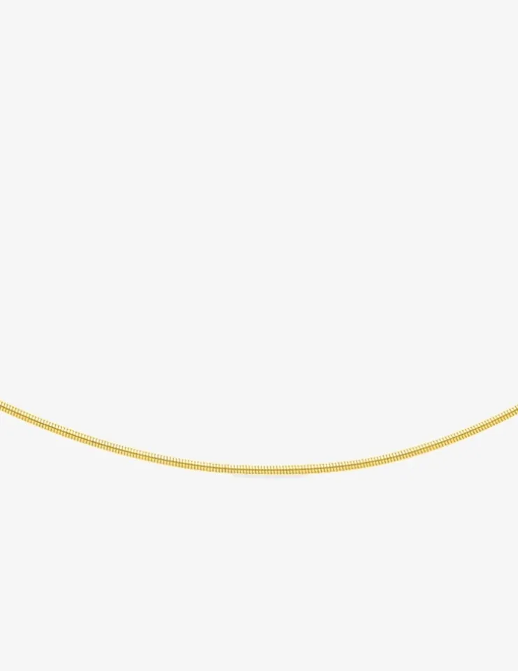 Collier cable avvolto or jaune 750 ‰ SO OR