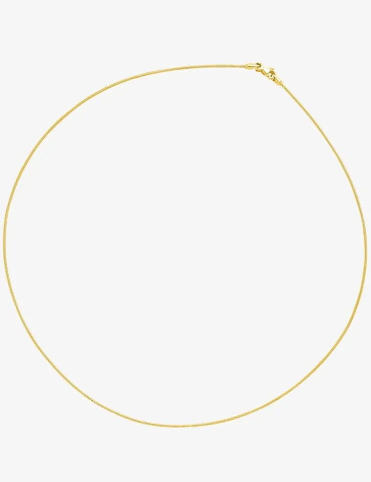 Collier cable avvolto or jaune 750 ‰ SO OR