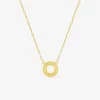 Collier cercle fantaisie or jaune 375‰ SO OR