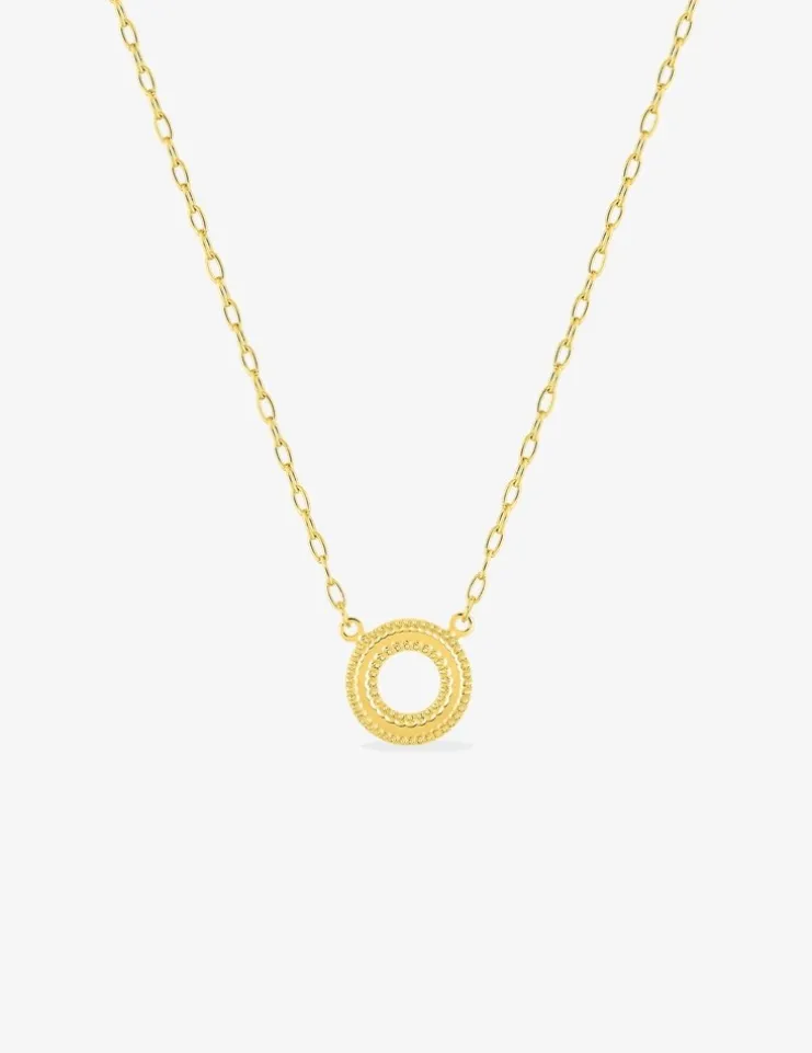 Collier cercle fantaisie or jaune 375‰ SO OR